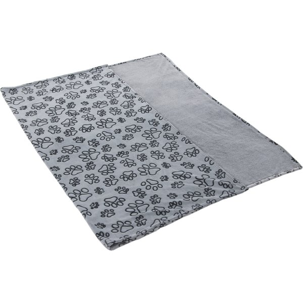 L200 x B150 cm Smartpet Microvezel Hondendeken Pawzzz Lichtgrijs/Zwart