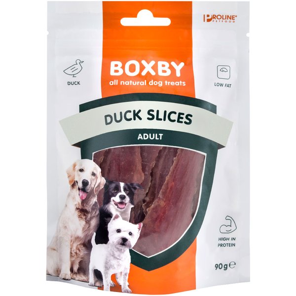 Boxby tiras de pato - Pack económico: 3 x 90 g