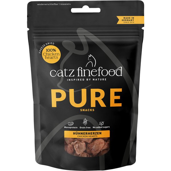 catz finefood Pure snacks para gatos - Corações de frango (35 g)