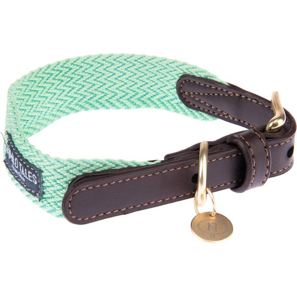 Halsband Nomad Tales Bloom, mint - Maat M: 40 - 46 cm Halsomvang, B 32 mm