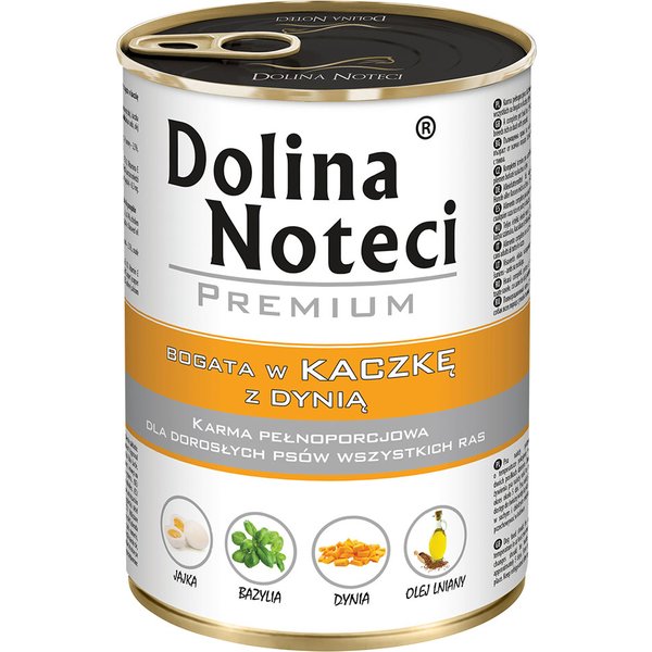 24x400g Dolina Noteci Premium Eend met Pompoen hondenvoer nat