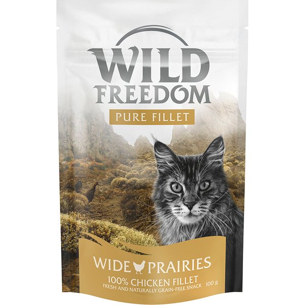 3x100g Wild Freedom Kipfilet Filet Kattensnacks