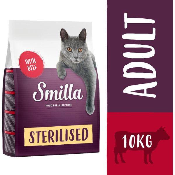 Smilla Adult Sterilised met Rund Kattenvoer - Dubbelpak: 2 x 10 kg