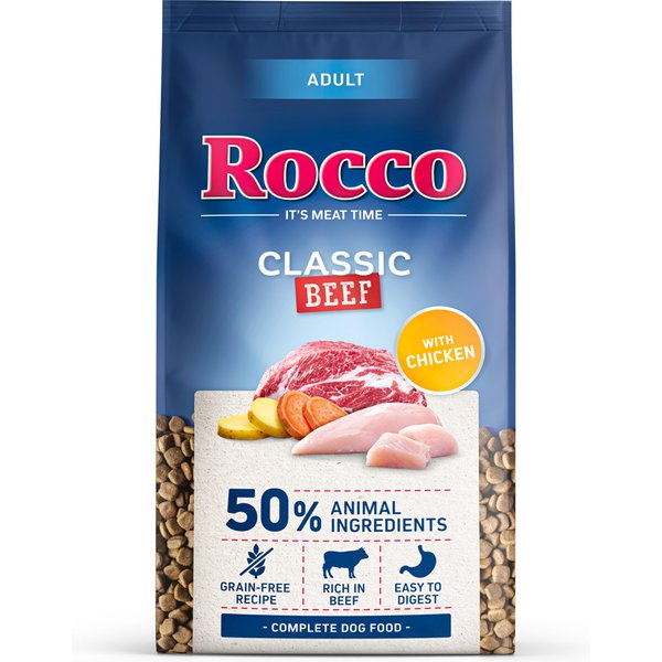 Rocco Adult Classic vacuno con pollo - 2 x 10 kg - Pack Ahorro
