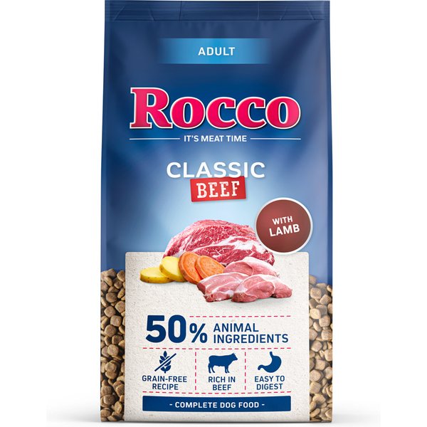Rocco Adult Classic Carne de vaca com cordeiro - 10 kg