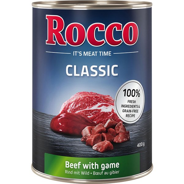 24x400g Rund met Wild Rocco Classic Hondenvoer