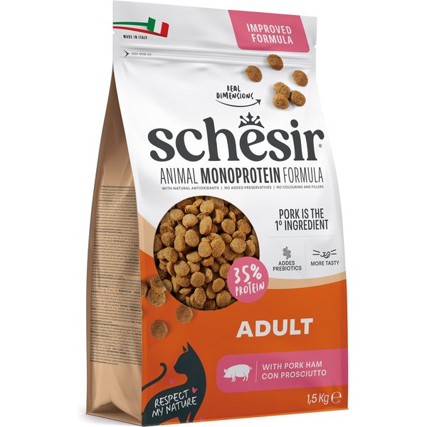 Schesir Cat Original met ham - Dubbelpak: 2 x 1,5 kg
