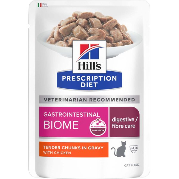 Hill's Prescription Diet Gastrointestinal Biome frango saquetas para gato - 24 x 85 g