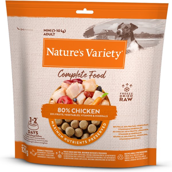 Nature's Variety Gevriesdroogd Compleetvoer voor Honden Mini - Kip (120 g)