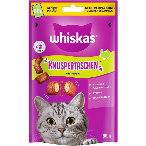 Whiskas Snacks Crocantes - Snacks crocantes de peru (8 x 60 g)