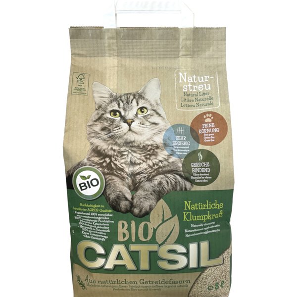 Areia para gatos Bio-Catsil - 8 litros (aprox. 4 kg)