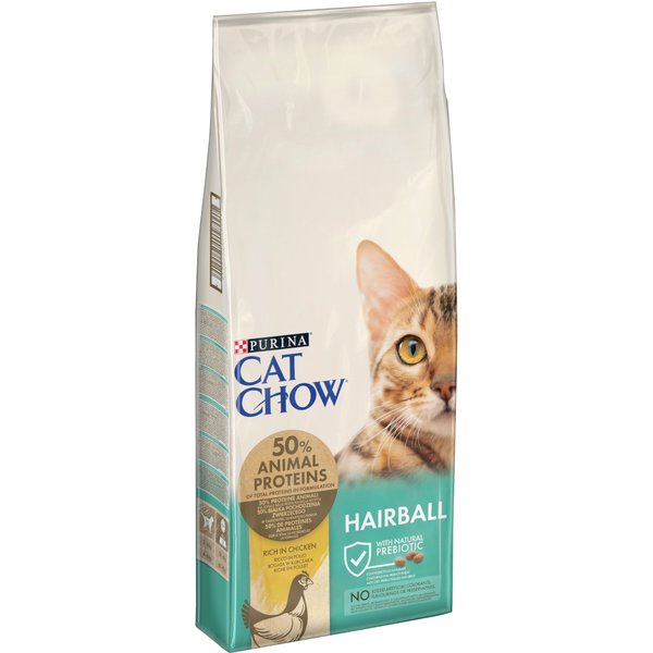 PURINA Cat Chow Adult Special Care Hairball Control rico en pollo - 15 kg