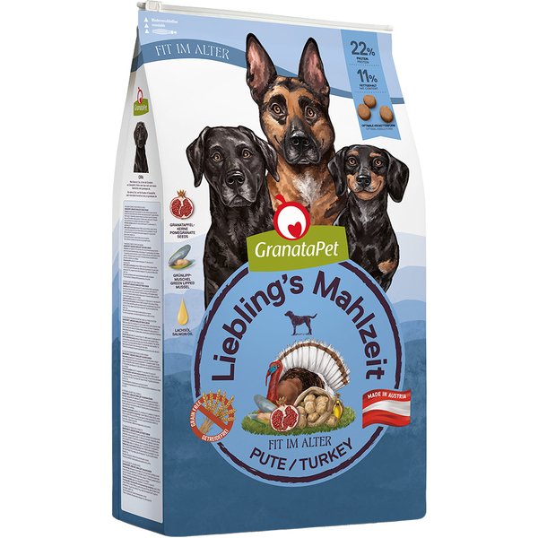 GranataPet Liebling's Meal Senior Pavo - 2 x 10 kg - Pack Ahorro