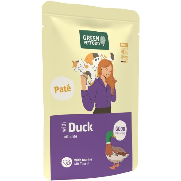 8x85 g Eend Green Petfood Paté natvoer voor katten