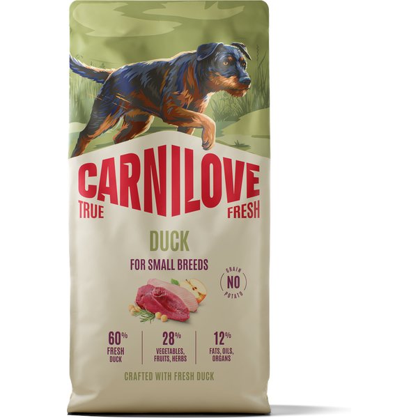 Voordeelpak: 2x12 kg Carnilove True Fresh Eend Adult Mini Hondenvoer droog