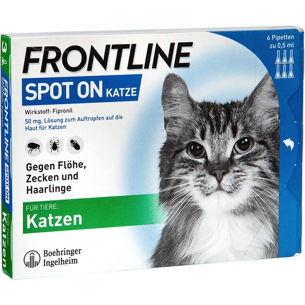 2 x 6 pipetten Frontline® Spot-On Kat