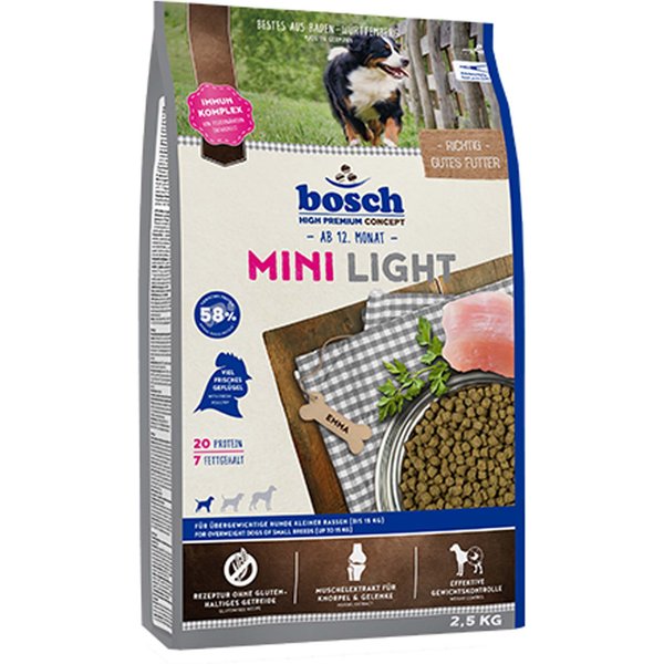 Bosch Mini Light Hondenvoer - Dubbelpak: 2 x 2,5 kg