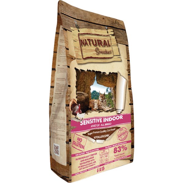 Natural Greatness Indoor ração para gatos - 6 kg