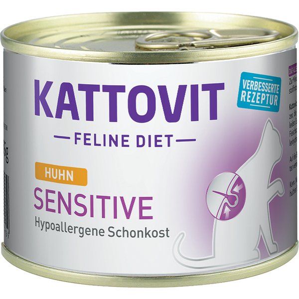 6x185g Sensitive (Hypoallergeen Dieetvoer) Kip Kattovit Kattenvoer