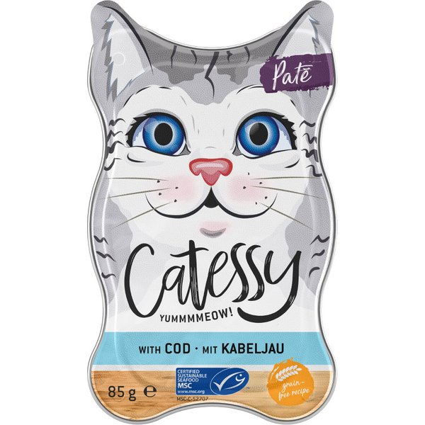 Catessy Patê com pedaços de bacalhau - 18 x 85 g
