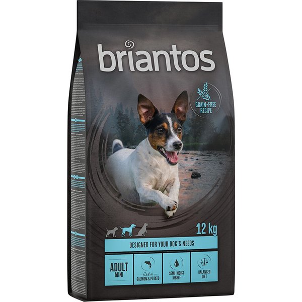 Briantos Adult Mini Zalm & Aardappel - Graanvrij Hondenvoer - 2 x 12 kg