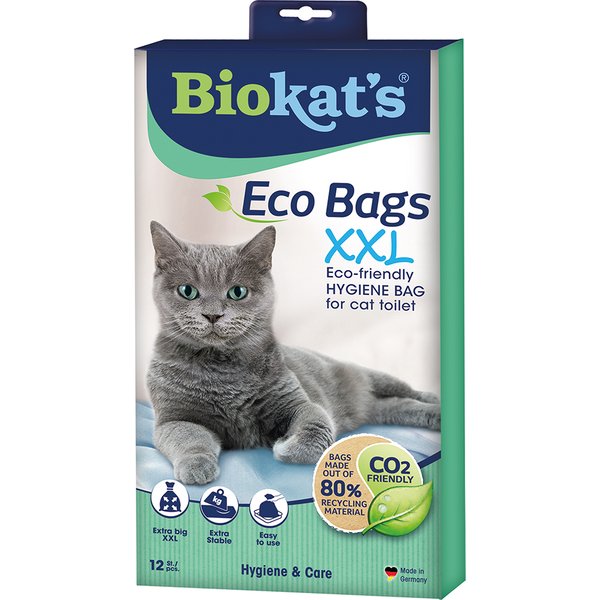 Biokat's Eco XXL sacos para caixas de areia - 12 unidades