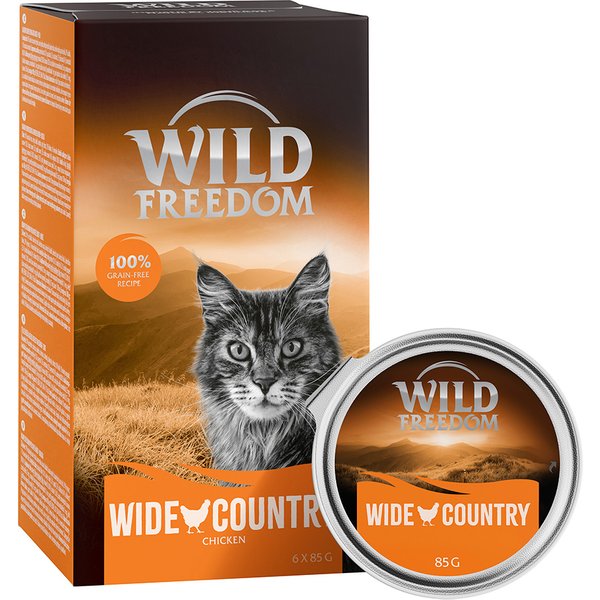 24x85g Adult Kuipje Wide Country Kip Puur Wild Freedom Kattenvoer
