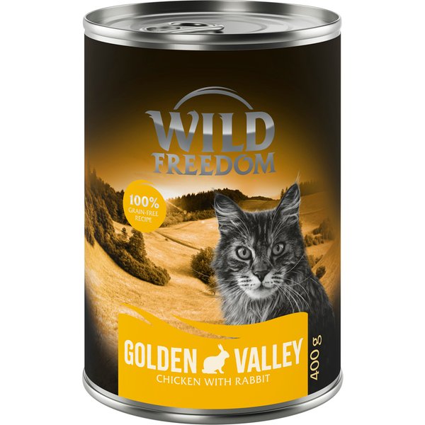 6x400g Adult Valley Konijn & Kip Wild Freedom Kattenvoer