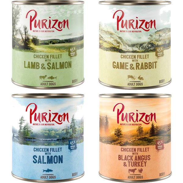 12x800g Purizon Hondenvoer - Diverse Smaken