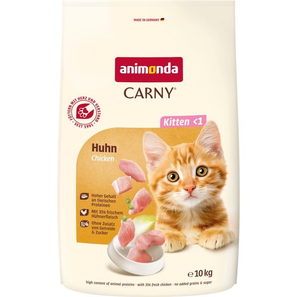 animonda Carny Kitten con pollo pienso para gatitos - 2 x 10 kg - Pack Ahorro