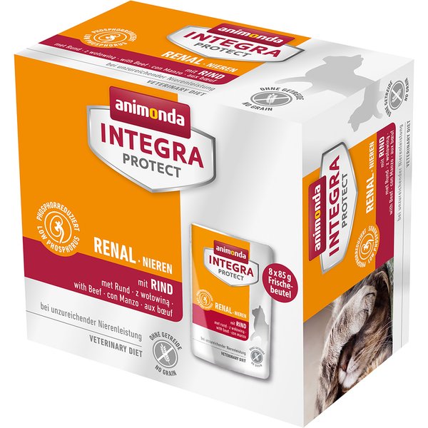 8x85g Adult Renal met Rund animonda Integra Protect Kattenvoer