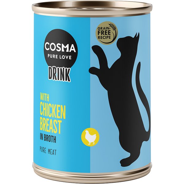 6x100 g Cosma Drink Kipfilet Katten Natvoer