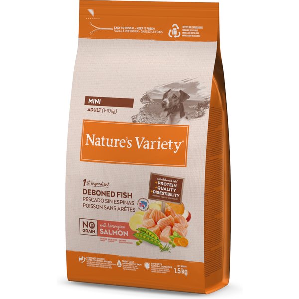 Nature's Variety No Grain Mini Adult Zalm - 1,5 kg