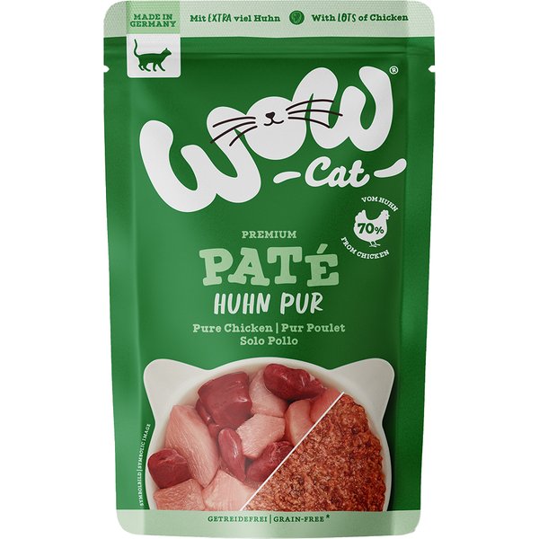 12 x 125 g WOW Cat Adult Kip Pur kattenvoer nat