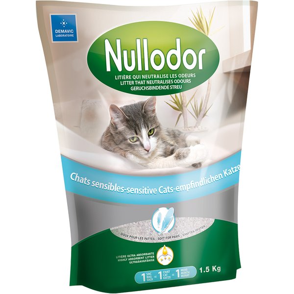 Voordeelpakket: 2x1,5kg Nullodor Sensitive kattenbakvulling