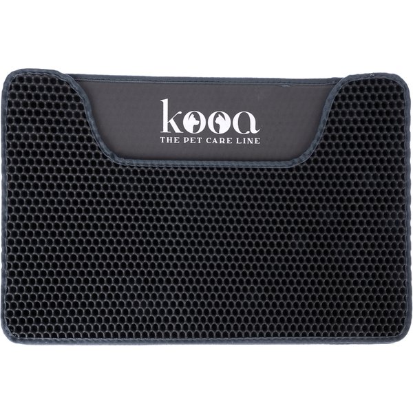 Tapete de camada dupla kooa - cinzento escuro
