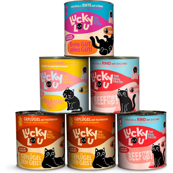 Lucky Lou Adult 6 x 800 g - Tasty Mix (4 Soorten)