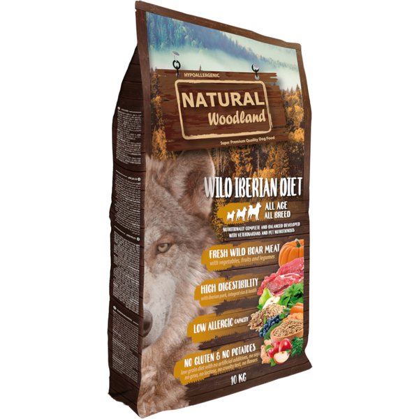 10kg Natural Woodland Wild Iberian droogvoer voor honden