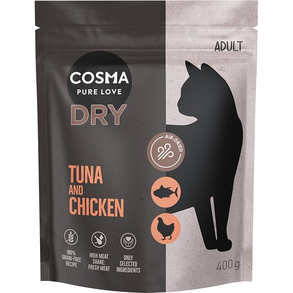 Cosma Air-Dried com atum e frango - 400 g