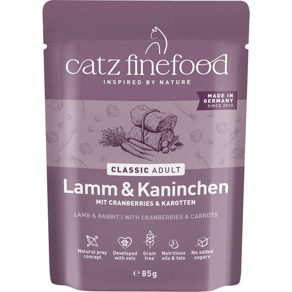 catz finefood 8 x 85 g - Cordeiro e coelho
