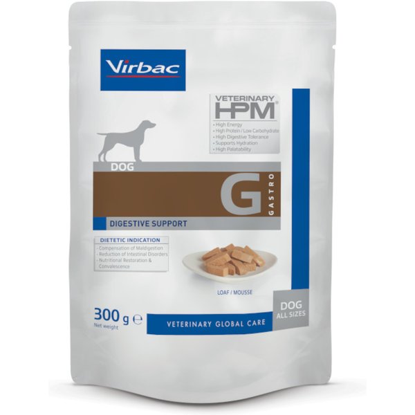 Virbac Veterinary HPM Dog Gastro Digestive Support - Pack económico: 18 x 300 g
