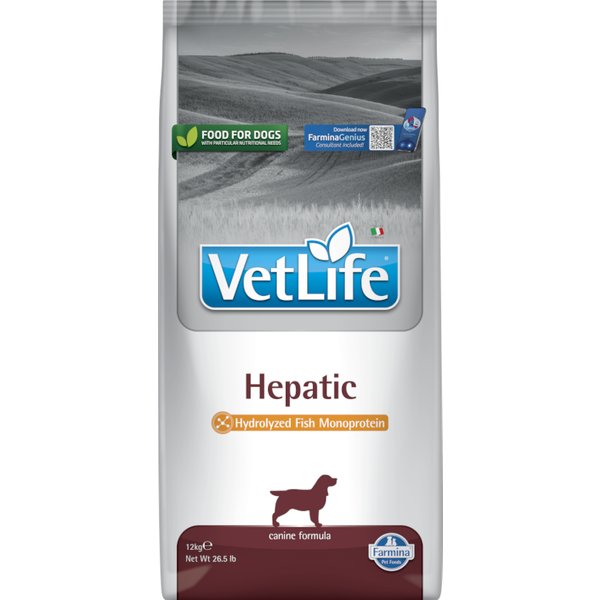 Dubbelpak: 2x 12kg Farmina Vet Life Dog Hepatic droog hondenvoer