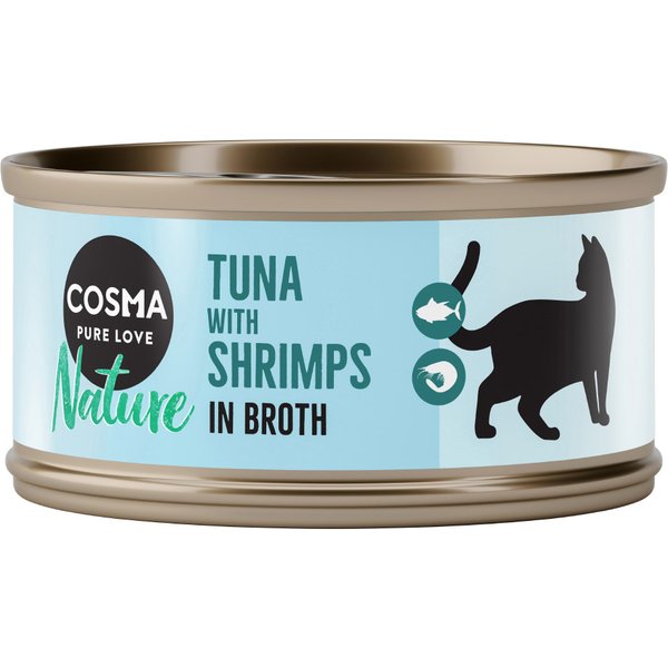 Cosma Nature 6 x 70 g - Atum e camarão