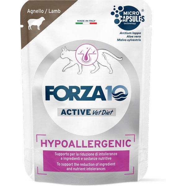 Forza 10 Hypoallergenic Active Vet Diet para gatos 12 x 80 g - Cordero