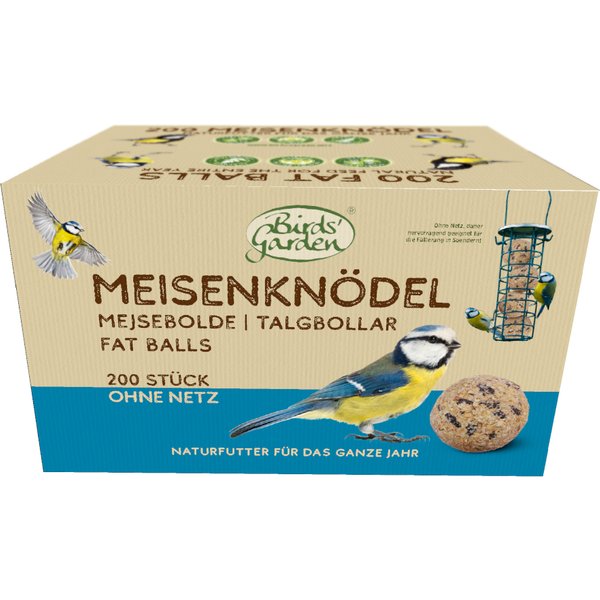 Bolas de sebo Bird's Best sin red para pájaros - 200 unidades