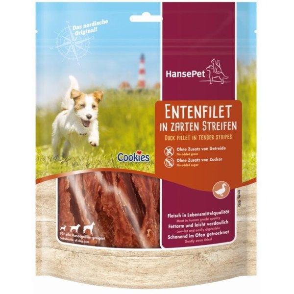 Hansepet Cookies filete de pato en tiras - 6 x 200 g - Pack ahorro