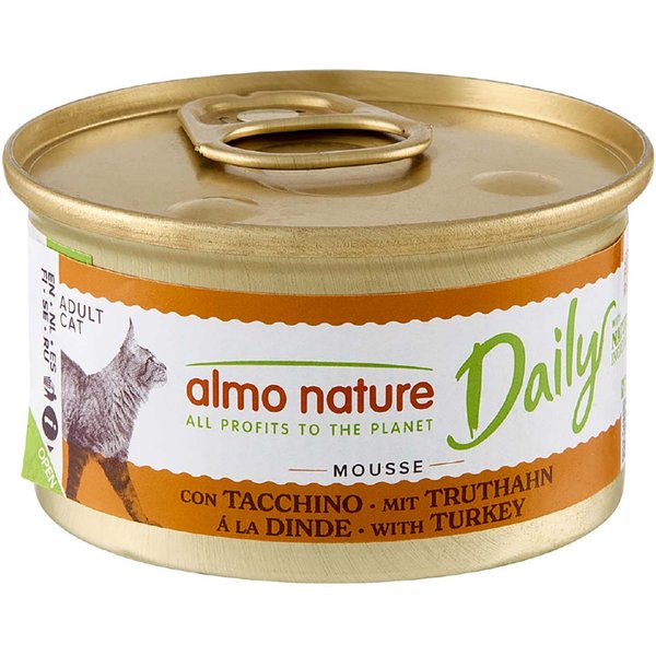 6x85g Mousse met Kalkoen Almo Nature Daily Menu Kattenvoer