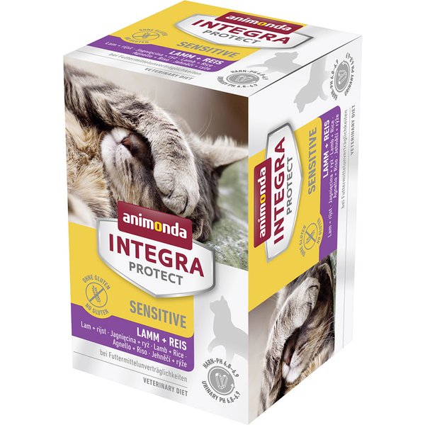 animonda Integra Protect Adult Sensitive 6 x 100 g - Cordeiro e arroz