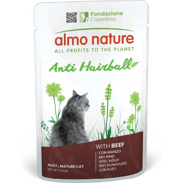 Almo Nature Functional Anti Hairball - Pack económico: 12 x com vaca