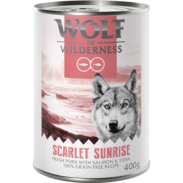 6x400g "Red Meat" Scarlet Sunrise Wolf of Wilderness Hondenvoer